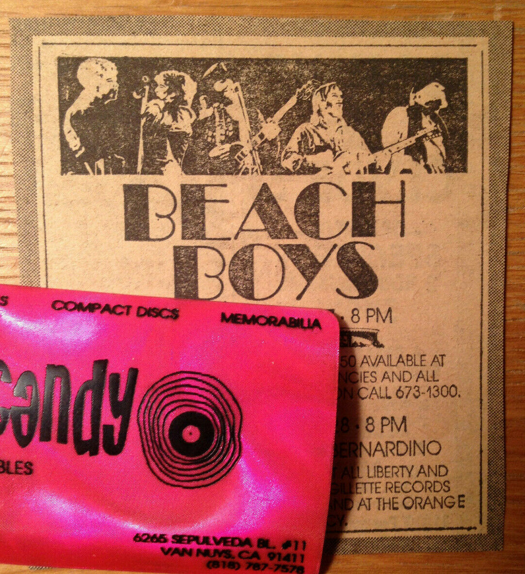 The Beach Boys Forum Inglewood & Swing Auditorium 1974 Original Ad Clipping