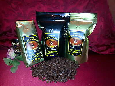 100% Hawaiian Kona - Whole Bean Coffee - One Pound Bag Fresh Roasted