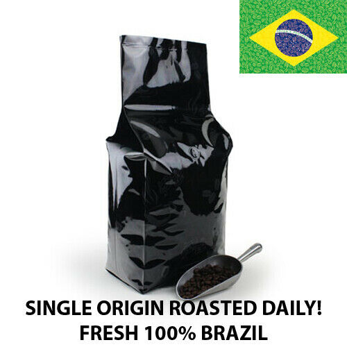 2, 5, 10 Lb Brazil Brasil Fresh Roasted Coffee Whole Bean, Ground - Arabica