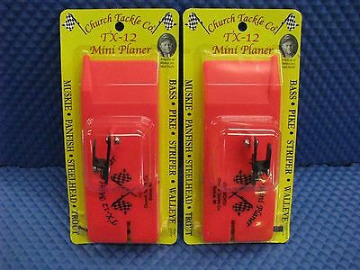 Church Tackle Tx-12 Mini Planer Board - Port & Starboard 2 Pack