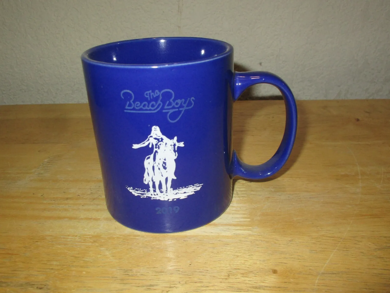 The Beach Boys 2019 Blue Coffee Mug Brother Records White Logo 3-3/4" H 3-1/8" D