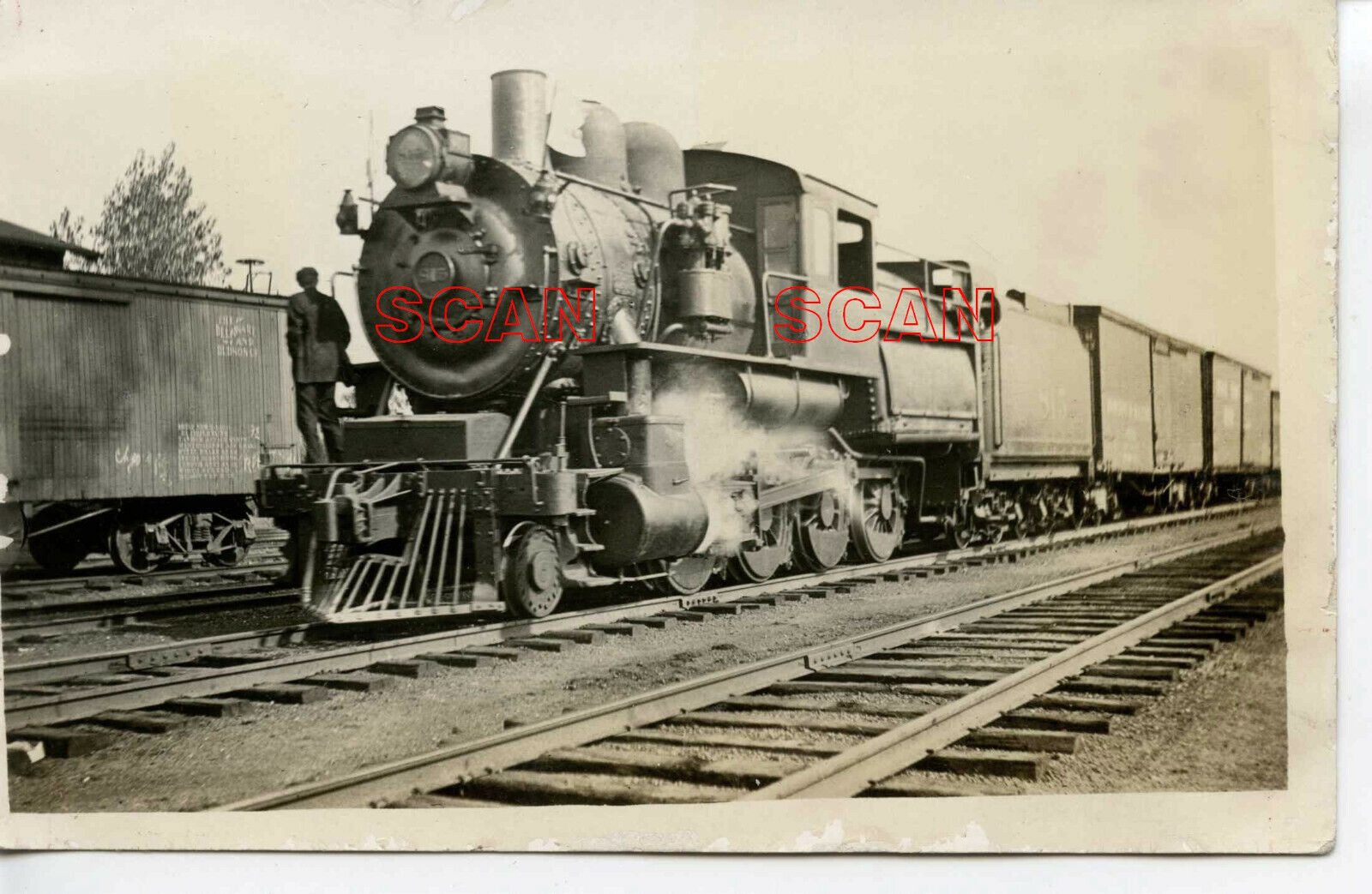 1f417 Rppc 1916 Delaware & Hudson Railroad 2-8-0 Camelback Loco 815 Ft Edward Ny
