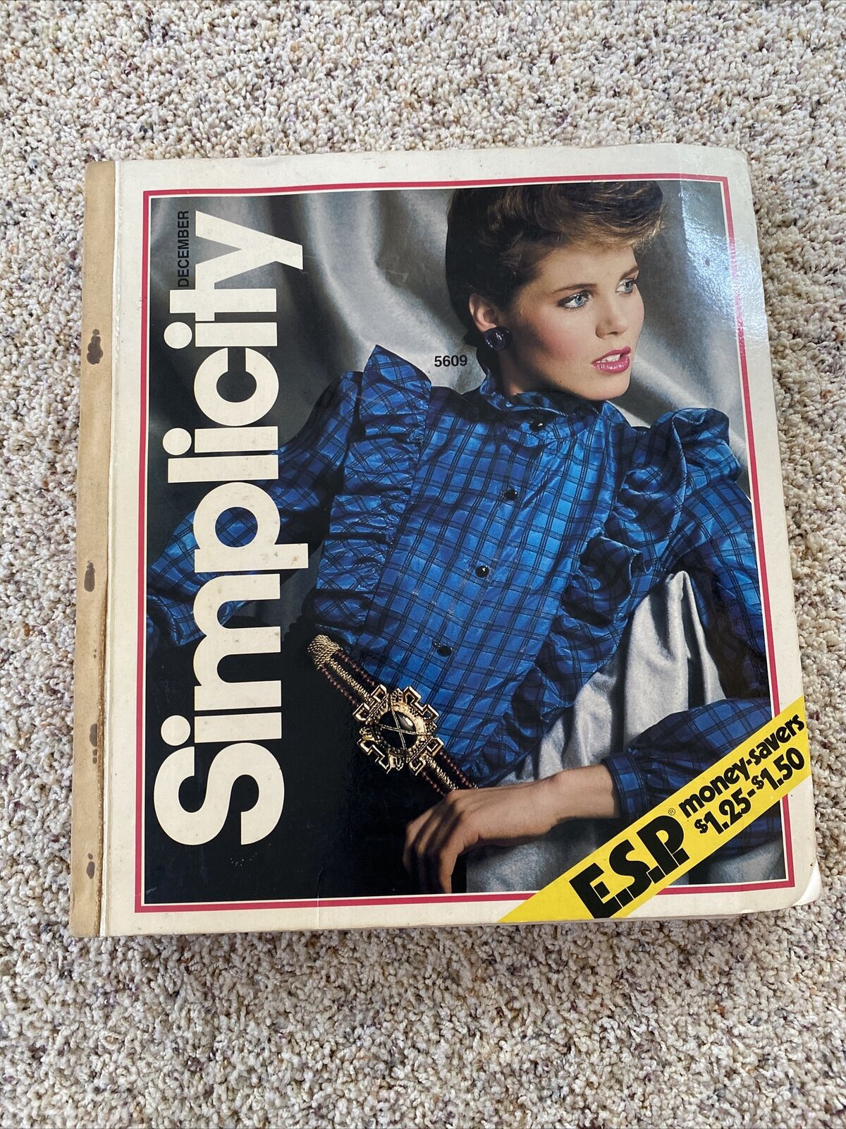 Vintage Simplicity Sewing Pattern School Counter Catalog Book December 1982