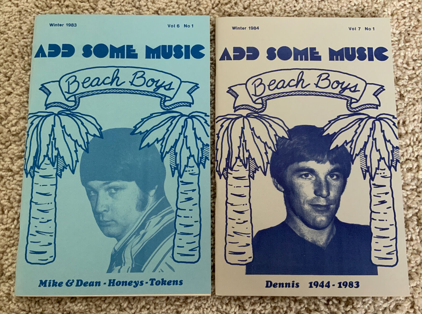 The Beach Boys Add Some Music Magazine Winter 1983 & 1984 Vol 6 & 7