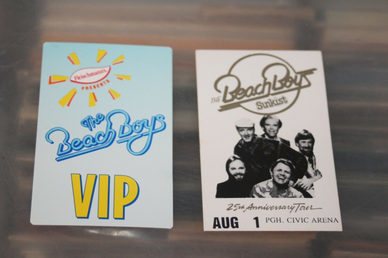 Beach Boys  - 2x Backstage Pass - Free Postage -