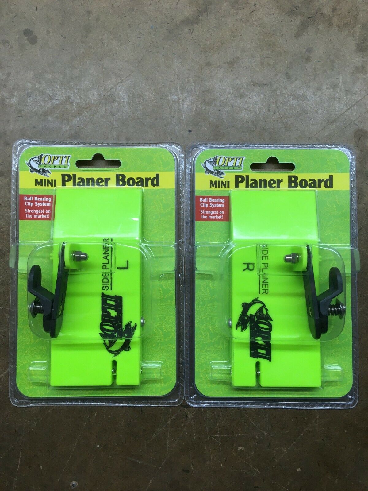 Opti Tackle Planer Board 2 Pack: Mini Left And Right (490 And 590)