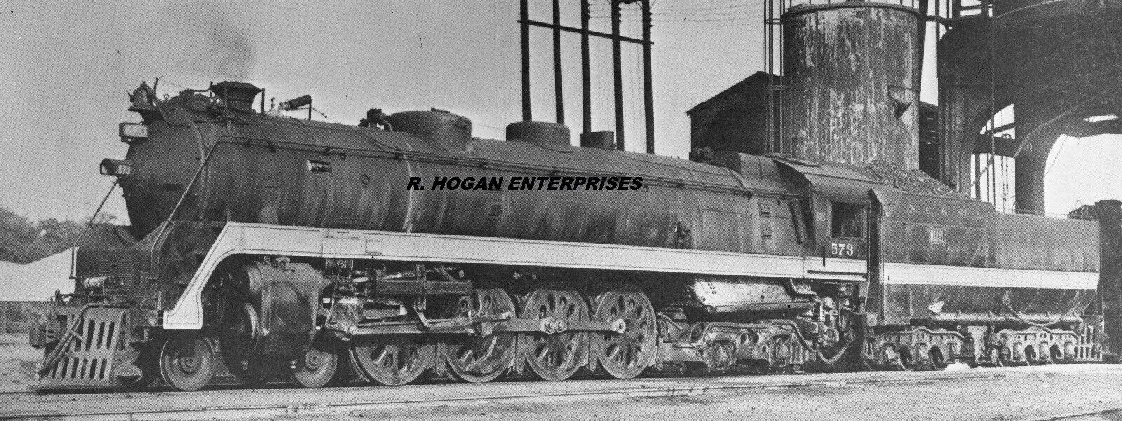 1947 Steam Locomotive #573 Nashville & Chattanooga R.r. 8x10 Print Photo F182