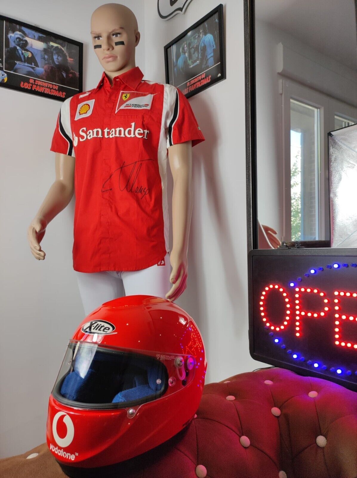 Fernando Alonso Original Hand Signed Official T-shirt Scuderia Ferrari