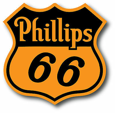 Vintage Phillips 66 Gasoline Super High Gloss Outdoor 4 Inch Decal Sticker